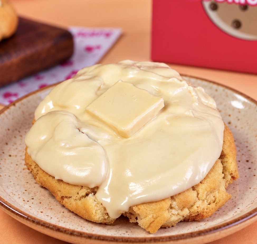 Cookie Milka White com cobertura de chocolate branco