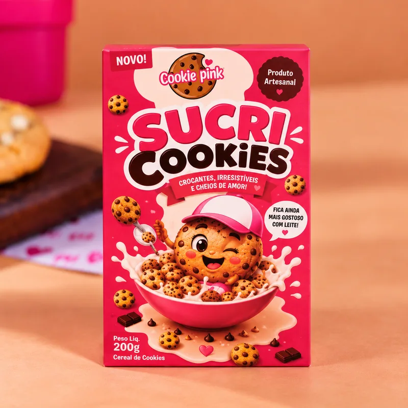 Caixa de Sucricookies da Cookie Pink
